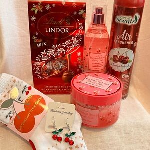 Blooms and Bows Cherry Crush Body Scrub and Mist Bundle